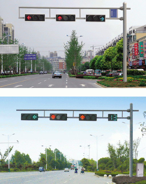 双横臂单立柱信号灯杆